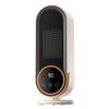 Calentador eléctrico inteligente de escritorio con calefacción de cerámica PTC E68S de 1200 W, enchufe: enchufe de Reino Unido (modelo con control remoto)