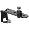 Soporte de montaje en pared para proyector PTZ ajustable y telescópico de metal (negro)