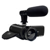 Cámara de video para vlogs con zoom digital de 16 MP y 16 aumentos, pantalla abatible de 2,4 pulgadas, especificaciones: con gran angular y micrófono, enchufe británico