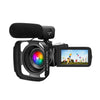Cámara de vídeo digital 4K con pantalla táctil IPS de 3 pulgadas, 56 MP, zoom digital de 18X, videocámara WiFi, especificaciones: juego de 2