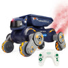 Robot de acrobacias de ocho ruedas con sensor de gestos inteligente, coche de juguete RC para niños con luces y música, estilo: naranja, RC individual