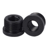 2 tornillos adaptadores de metal de 3/8 hembra a 5/8-27 macho para soportes de micrófono, accesorios de fotografía de conversión (negro)
