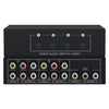 Conmutador de audio y video con interfaz Lotus RCA de 4 entradas y 1 salida AV VSW41