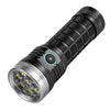Linterna de aluminio E-SMARTER W5185 con 8 orificios y anillo recto para acampar al aire libre