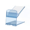 Soporte de exhibición de controlador de juegos de acrílico, estante de almacenamiento de escritorio (azul transparente)