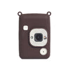 Estuche de silicona suave anticaídas y resistente al desgaste para FUJIFILM Instax Mini Liplay (marrón oscuro)