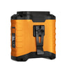 Ventilador portátil de cintura colgante para exteriores, 10000 mAh, USB, miniventilador de alta potencia eólica (naranja y rojo)