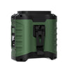Ventilador portátil de cintura colgante para exteriores, 10000 mAh, USB, miniventilador de alta potencia eólica (verde militar)