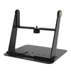 Soporte de proyector ajustable de metal para escritorio sin perforaciones (negro)