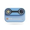 Mini cámara para niños D60 3 m, impermeable, 2K, HD, 10X, 2,4 pulgadas, para exteriores, grabación de fotos y vídeos (azul)