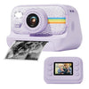 Cámara fotográfica con grabación en HD de 1080P y flash LED de 2,0 pulgadas con 3 rollos de papel, color morado + 32 g