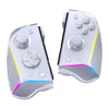 EasySMX S15 para Switch Controlador RGB inalámbrico Joypad dividido Giroscopio de 6 ejes, Efecto Hall mecánico (blanco)