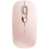 Ratón inalámbrico Bluetooth Inphic Q8 Gen 2 con carga silenciosa para oficina, negocios, niñas, computadora portátil (color té con leche)