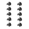 Tapón antipolvo para puerto de red RJ45, cubierta protectora para cable de red de enrutador (negro, 10 unidades)
