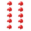 Tapón antipolvo para puerto de red RJ45, cubierta protectora para cable de red de enrutador (rojo, 10 unidades)
