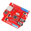 Placa de desarrollo de módulo MP3 VS1053 con placa decodificadora de amplificador, interfaz SPI, función de grabación integrada (rojo)