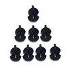 Juego de 8 sordinas para violín, herramienta de reducción de volumen (negra)