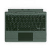 Teclado magnético con Bluetooth para tableta Microsoft Surface Pro 8/9/X, teclado inalámbrico táctil retroiluminado con ranura para lápiz (verde)