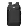 SKV B20453 - Mochila para ordenador portátil de gran capacidad, multifuncional, informal, de negocios, para hombre, bolso de hombro doble (negro)