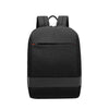 SKV B22016 - Mochila para ordenador portátil de viaje al aire libre con doble hombro para hombre, estilo informal, de negocios (negro)