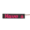 Pantalla LED flexible para publicidad en varios idiomas con Bluetooth y chaleco tipo mochila de 155 x 32 mm (roja)
