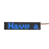 Pantalla LED flexible para publicidad en varios idiomas con Bluetooth y chaleco tipo mochila de 155 x 32 mm (azul)