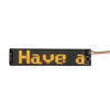 Pantalla LED flexible para publicidad en varios idiomas con Bluetooth y chaleco tipo mochila de 155 x 32 mm (amarilla)