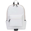 Mochila para portátil de gran capacidad SKV SKV009 para exteriores, informal, con doble hombro, color blanco