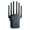 Repetidor amplificador de señal WiFi de banda dual Urant U13 de 1200 Mbps y 2,4 G/5 G con enchufe estadounidense, color negro