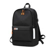 SKV B21071 Mochila escolar de gran capacidad para estudiantes, para viajes de ocio, con doble hombro, para portátil (negro)