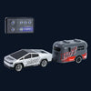 1:64 Mini coche de control remoto de aleación de 2,4 GHz, modelo de coche recargable para niños, color: CO-5501E gris