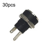 30 piezas de conector hembra de CC para equipos electrónicos con tuerca y núcleo de aguja: CC 5,5 x 2,5 mm