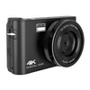 Cámara réflex digital con pantalla táctil HD 4K, videocámara DSLR con MP3, cámara de video para vlogs antivibración de 64 MP (blanca)