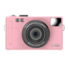 Cámara para estudiantes AMKOV CD-R1 de 24 MP con grabación de vídeo HD y píxeles, cámara para fotos y vídeos CCD de 1080P (rosa)