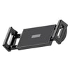 Abrazadera de fijación en vivo para tableta de teléfono móvil de 6 a 15 pulgadas, abrazadera adicional de doble tracción ensanchada, color: 06 negro
