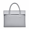 Bolso para computadora portátil de 14 pulgadas, liviano, maletín de mano simple para negocios (gris)