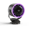 Ventilador de pared turbo con pantalla digital y recargable de escritorio de 100 velocidades y circulación de alta velocidad, estilo: Clip gris