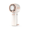 Ventilador de refrigeración de semiconductores con pantalla digital de alta velocidad de 3 velocidades, portátil, USB, pequeño (blanco)