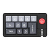 Teclado mecánico para juegos con cable personalizado con retroiluminación RGB y joystick K810 con intercambio en caliente y macro (negro)