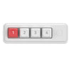 Teclado mecánico para juegos MKESPN de 4 teclas, programable con macros, con dos puertos USB-C, retroiluminación RGB intercambiable en caliente, 816B blanco