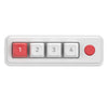 Teclado mecánico para juegos MKESPN de 4 teclas, programable con macros, con dos puertos USB-C, retroiluminación RGB intercambiable en caliente, 816A, blanco