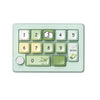 Teclado mecánico para juegos con retroiluminación RGB macrodefinida e intercambiable en caliente con tres modos inalámbricos MKESPN W908 (verde claro)