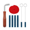 Juego de herramientas para afinar pianos, llave de cinta de afinación, accesorios para instrumentos musicales, estilo: azul, 8 piezas/juego