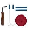 Juego de herramientas para afinar pianos, llave de cinta de tope de afinación, accesorios para instrumentos musicales, estilo: azul, 6 piezas/juego