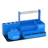 RELIFE RL-001H Organizador giratorio para reparación de teléfonos celulares, piezas de herramientas, destornillador, estante de almacenamiento (azul)
