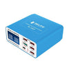 RELIFE RL-304P Cargador rápido con pantalla digital inteligente de 6 puertos para teléfono móvil PD3.0 + QC3.0 Pila de carga USB (enchufe de la UE)