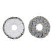 2 piezas/paquete de almohadillas de trapo para Ecovacs DEEBOT X1 TURBO / X1 PLUS / X1 OMNI / T10 TURBO (gris azulado)
