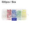 F3 500 piezas/caja LED 5 colores diodo emisor de luz conjunto en caja