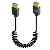 Cable de resorte HDMI 2.1 de 8K y 60 Hz, 0,5 m de longitud, especificación: cabezal recto