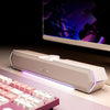 Altavoz con cable para computadora de escritorio con efecto de iluminación RGB Havit M19, color: versión estándar blanca